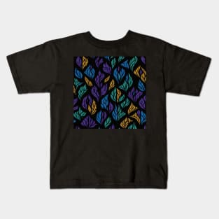 Seamless Stained Glass Window Patterns Kids T-Shirt